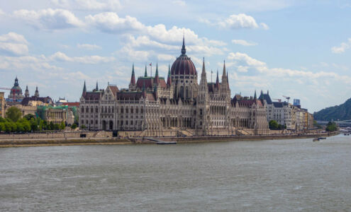 The parliament of Budapest