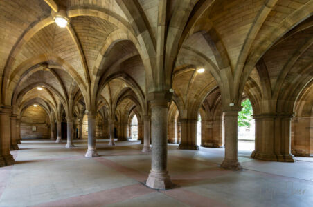 The cloisters of Glasgow University